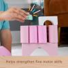 imageFisherPrice Wood Toddler Toy Castle Block Set 28 Wooden Pieces for Stacking Developmental Play Preschool Kids Ages 2 YearsCastle