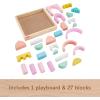 imageFisherPrice Wood Toddler Toy Castle Block Set 28 Wooden Pieces for Stacking Developmental Play Preschool Kids Ages 2 YearsCastle