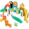imageFisherPrice Wood Toddler Toy Castle Block Set 28 Wooden Pieces for Stacking Developmental Play Preschool Kids Ages 2 YearsJungle