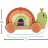 imageFisherPrice Wood Toddler Toy PullAlong Stacking Snail Tiny Garden 6Piece Wooden Activity for Motor Skill Development Kids Ages 18 Months Amazon Exclusive