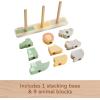 imageFisherPrice Wood Toddler Toy Veggie Stacker Tiny Garden Wooden Sorting ampamp Stacking Activity for Preschool Kids Ages 18 Months Amazon ExclusiveAnimals