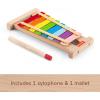 imageFisherPrice Wood Toddler Toy Xylophone Wooden Musical Instrument for Developmental Play Preschool Kids Ages 2 Years