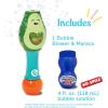 imageLittle Kids FisherPrice Toddler Toy Shake and Go Bubble Maraca 2in1 No Spill Bubble Wand and Musical Toy Maraca  Ages 18 Months  Includes 4oz of NonToxic Bubble Solution