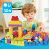 imageMEGA BLOKS First Builders Toddler Blocks Toy Build n Learn Portable Activity Table with 30 Pieces and Builtin Storage Blue Kids Ages 1 Years Amazon Exclusive