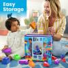 imageMEGA BLOKS First Builders Toddler Blocks Toys Set Big Building Bag with 80 Pieces and Storage Blue Ages 1 YearsBlue Bag