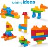 imageMEGA BLOKS First Builders Toddler Blocks Toys Set Deluxe Building Bag with 150 Pieces and Storage Creative OpenEnded Play Blue Ages 1 Years Amazon Exclusive1 pack Deluxe Bag