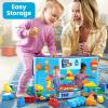imageMEGA BLOKS First Builders Toddler Blocks Toys Set Deluxe Building Bag with 150 Pieces and Storage Creative OpenEnded Play Blue Ages 1 Years Amazon Exclusive1 pack Deluxe Bag