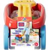imageMega Bloks First Builders Toddler Building Toy Block Scooping Pull Wagon with 20 Pieces and Builtin Storage Picks Up Blocks Red Kids Ages 1New Block Scooping Wagon