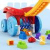 imageMega Bloks First Builders Toddler Building Toy Block Scooping Pull Wagon with 20 Pieces and Builtin Storage Picks Up Blocks Red Kids Ages 1New Block Scooping Wagon