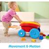 imageMega Bloks First Builders Toddler Building Toy Block Scooping Pull Wagon with 20 Pieces and Builtin Storage Picks Up Blocks Red Kids Ages 1Old Block Scooping Wagon