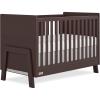 imageDream On Me FisherPrice Iris 4in1 Convertible FullSize Baby Crib in Vintage White Oak GreenGuard Gold ampamp JPMA Sustainable Pinewood Converts to Day ampamp Toddler Bed with Guard Rails ampamp Kids SofaChocolate Chip