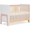 imageDream On Me FisherPrice Iris 4in1 Convertible FullSize Baby Crib in Vintage White Oak GreenGuard Gold ampamp JPMA Sustainable Pinewood Converts to Day ampamp Toddler Bed with Guard Rails ampamp Kids SofaVintage White Oak