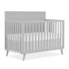 imageDream On Me FisherPrice Sanibel 5in1 Convertible FullSize Baby Crib in Pebble Grey GreenGuard Gold Sustainable Pinewood Wooden Spindles 3 Mattress Heights Converts to Day ampamp Toddler Bed