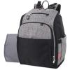 imageFisher Price Diaper Bag Backpack with Changing Pad and Stroller Straps Grey Large