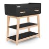 imageFisher Price by Dream On Me Baby Changing Table Blush Pink  Greenguard Gold ampamp JPMA Certified Wooden Nursery Dresser with Storage Shelves  Compact Sturdy ampamp EasytoClean DesignMatte Black Vintage Oak