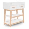 imageFisher Price by Dream On Me Baby Changing Table Blush Pink  Greenguard Gold ampamp JPMA Certified Wooden Nursery Dresser with Storage Shelves  Compact Sturdy ampamp EasytoClean DesignVintage White Oak