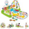 imageFisherPrice Baby Musical Toy Set Glow and Grow Kick ampamp Play Piano Gym Pink Playmat with 2 Rattle Maracas for Newborns Ages 0 MonthsGreen