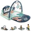 imageFisherPrice Baby Playmat Glow and Grow Kick ampamp Play Piano Gym Blue Musical Learning Toy with Developmental Activities for Newborns 0 MonthsNavy