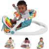 imageFisherPrice Baby Portable Chair Deluxe Kick ampamp Play SitMeUp Floor Seat with Piano Learning Toy ampamp Snack Tray for Infants to ToddlersBlue