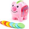 imageFisherPrice Baby ampamp Toddler Toy Laugh ampamp Learn Smart Stages Piggy Bank with Educational Songs ampamp Phrases for Infants Ages 6 Months Amazon ExclusiveFrustration Free Packaging