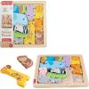 imageFisherPrice Wood Toddler Toy Animal Puzzle 13 Piece Wooden ShapeSorting Activity for Preschool Kids Ages 2 Years