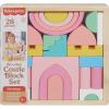 imageFisherPrice Wood Toddler Toy Castle Block Set 28 Wooden Pieces for Stacking Developmental Play Preschool Kids Ages 2 YearsCastle