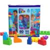 imageMEGA BLOKS First Builders Toddler Blocks Toys Set Big Building Bag with 80 Pieces and Storage Blue Ages 1 YearsBlue Bag