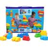 imageMEGA BLOKS First Builders Toddler Blocks Toys Set Deluxe Building Bag with 150 Pieces and Storage Creative OpenEnded Play Blue Ages 1 Years Amazon Exclusive1 pack Deluxe Bag