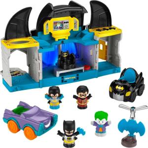imageDC Super Friends FisherPrice Little People Toddler Toy Deluxe Batcave Playset with Batman Figure for Pretend Play Ages 18 Months Amazon Exclusive