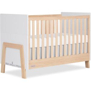 imageDream On Me FisherPrice Iris 4in1 Convertible FullSize Baby Crib in Vintage White Oak GreenGuard Gold ampamp JPMA Sustainable Pinewood Converts to Day ampamp Toddler Bed with Guard Rails ampamp Kids SofaVintage White Oak