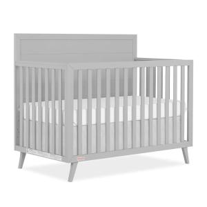imageDream On Me FisherPrice Sanibel 5in1 Convertible FullSize Baby Crib in Pebble Grey GreenGuard Gold Sustainable Pinewood Wooden Spindles 3 Mattress Heights Converts to Day ampamp Toddler Bed