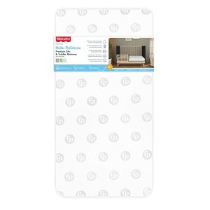 imageFisher Price Hello Rainbow Baby Crib Mattress Fits All Standard Full Size Cribs and Toddler Beds Only Greenguard Gold Certified Baby Mattress Waterproof Cover Made in USA