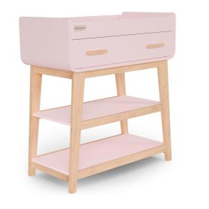 imageFisher Price by Dream On Me Baby Changing Table Blush Pink  Greenguard Gold ampamp JPMA Certified Wooden Nursery Dresser with Storage Shelves  Compact Sturdy ampamp EasytoClean DesignBlush Pink