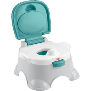 imageFisherPrice 3in1 Toddler Toilet Training Potty Chair and Step Stool with Removable Toilet Ring