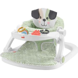 imageFisherPrice Baby Portable Baby Chair SitMeUp Floor Seat with Snack Tray and Developmental Toys Puppy Perfection Amazon Exclusive