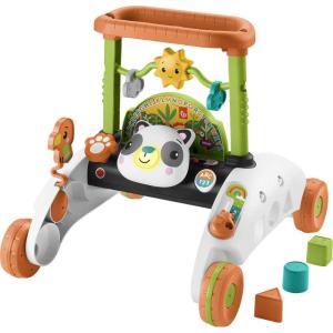 imageFisherPrice Baby Push Toy 2Sided Steady Speed Panda Walker Musical Learning Activity with 3 Blocks for Infants Ages 6 Months Amazon ExclusivePanda Walker