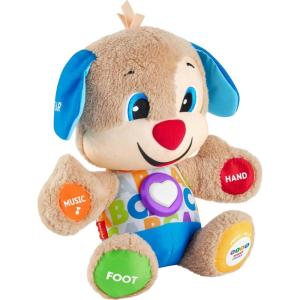imageFisherPrice Baby Toy Laugh ampamp Learn Smart Stages Sis Musical Plush with Lights ampamp Learning Songs for Infants Ages 6 MonthsClassic Puppy  English