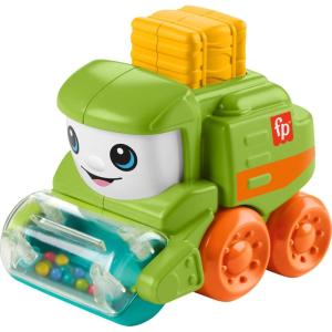 imageFisherPrice Baby Toy Rollin Tractor PushAlong Vehicle with Fine Motor Activities for Infants Ages 6 MonthsMulticolor