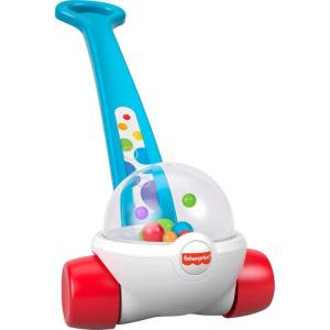 imageFisherPrice Baby ampamp Toddler Toy Corn Popper Blue PushAlong with BallPopping Action for Infants Ages 1 Years 2Piece Assembly