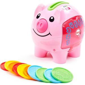 imageFisherPrice Baby ampamp Toddler Toy Laugh ampamp Learn Smart Stages Piggy Bank with Educational Songs ampamp Phrases for Infants Ages 6 Months Amazon ExclusiveFrustration Free Packaging