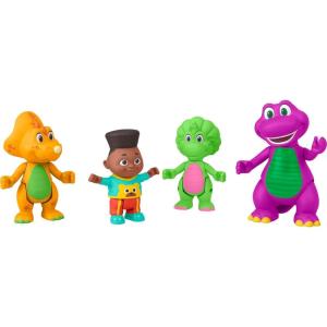 imageFisherPrice Barneys World Toddler Toys Hey Friends Pack with Four Figures to Make up Adventures Kids Ages 2 Years