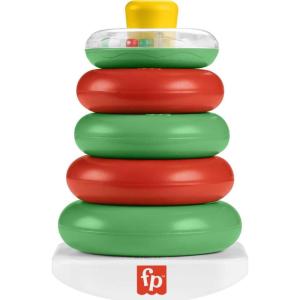 imageFisherPrice Infant Toy Set Babys First Blocks 10 Shapes and RockaStack Ring Stacking Activity for Ages 6 MonthsHoliday RockAStack