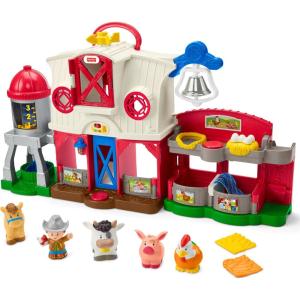 imageFisherPrice Little People Toddler Learning Toy Caring for Animals Farm Playset with Smart Stages for Pretend Play Kids Ages 1 Years