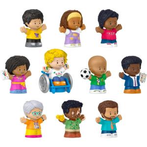 imageFisherPrice Little People Toddler Toys Classroom Figures 10Piece Set for Preschool Pretend Play for Kids Ages 1 Years Amazon Exclusive