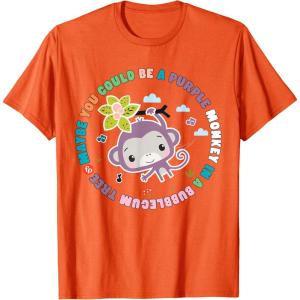 imageFisherPrice Purple Monkey  Hanging Purple Monkey TShirtOrange