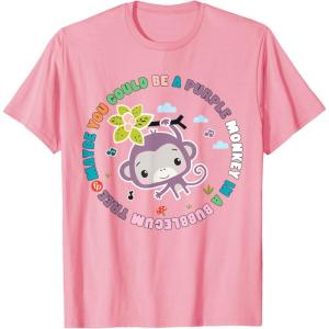 imageFisherPrice Purple Monkey  Hanging Purple Monkey TShirtPink