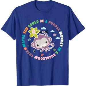 imageFisherPrice Purple Monkey  Hanging Purple Monkey TShirtRoyal Blue