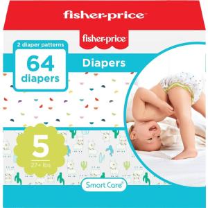 imageSmart Care FisherPrice Diapers Size 5 176 Count1 Count Pack of 64