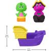 imageBarney Mattel FisherPrice World Toddler Toys Water Fun Pirate Ship 4Piece Set for Water Play Baby Bop Kids Ages 2 Years