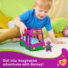 imageBarney World Preschool Toy Adventure Bus PushAlong Vehicle Figure for Pretend Play Kids Ages 3 Years